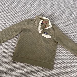 Patagonia Quilt Snap-T Pullover Medium Sage Khaki Pullover Sweatshirt Green M